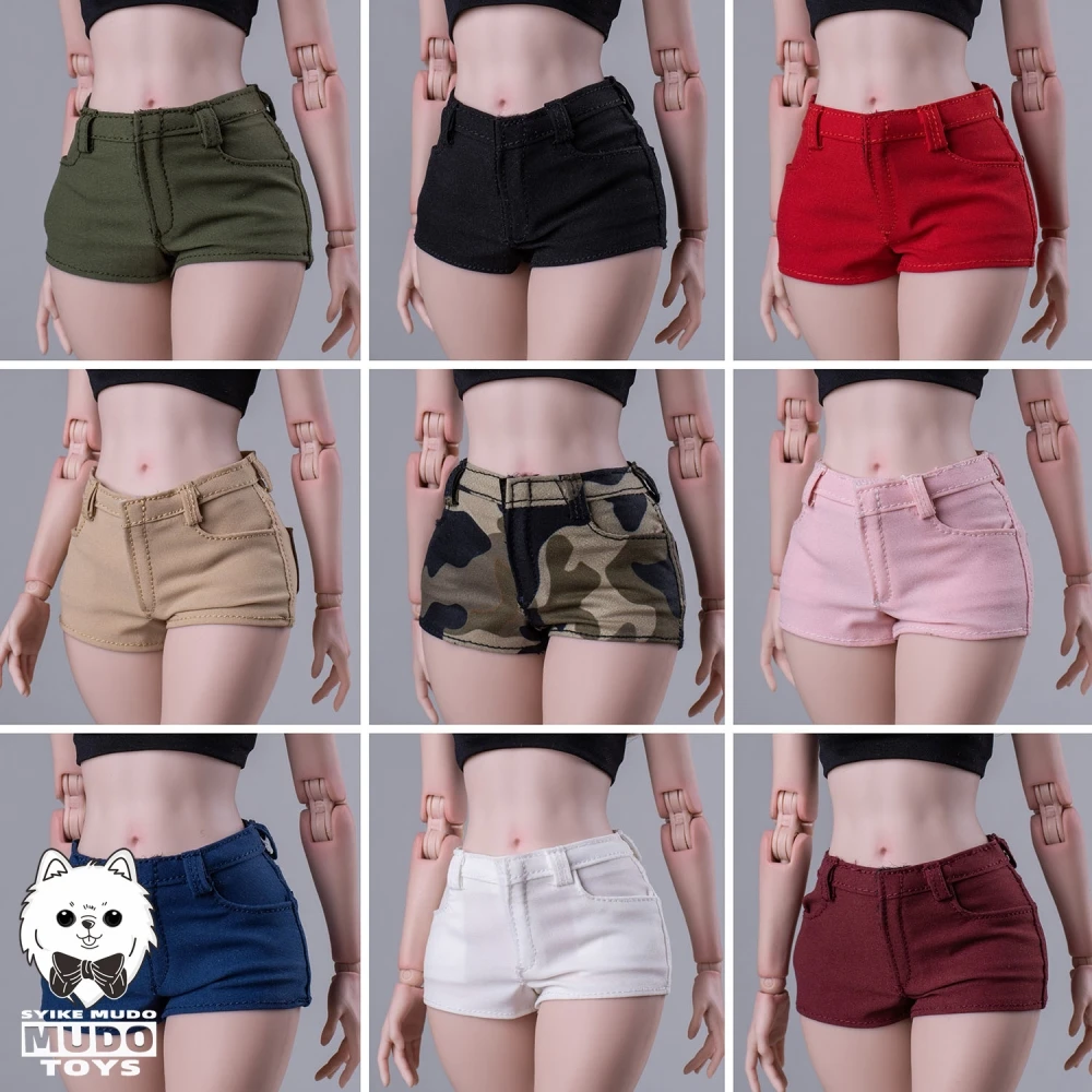 

1/6 female soldier shorts stretch hot pants 12 inch tbl can be paired with thick leg plain body AT202 AT203