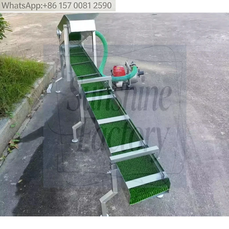 Portable Alluvial Gold Sluice Box Automatic Powered Gold Panning Chute