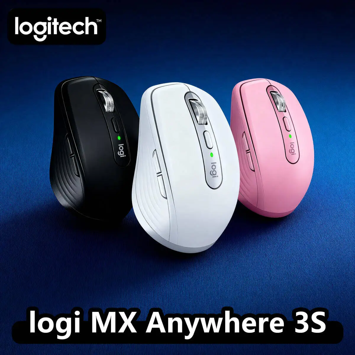 Logitech MX Anywhere 3S Wireless Mouse, MagSpeed Scroll, USB-C Charge, 3-Device, Mac/Windows (Multi style Logitech mouse)