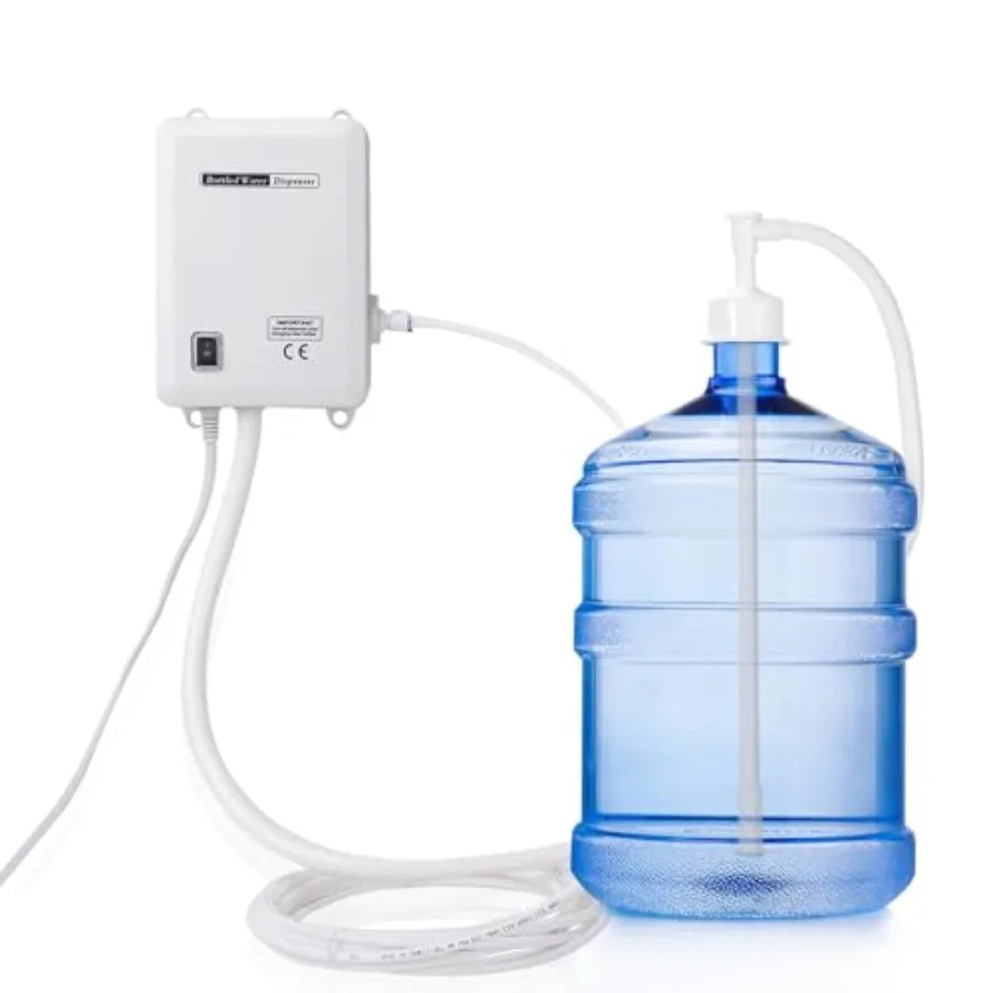 

Bottled Water Dispenser Pump System - 20ft 110V AC US Plug Water Dispensing Pump with Single Inlet - Compatible Use with Coffee