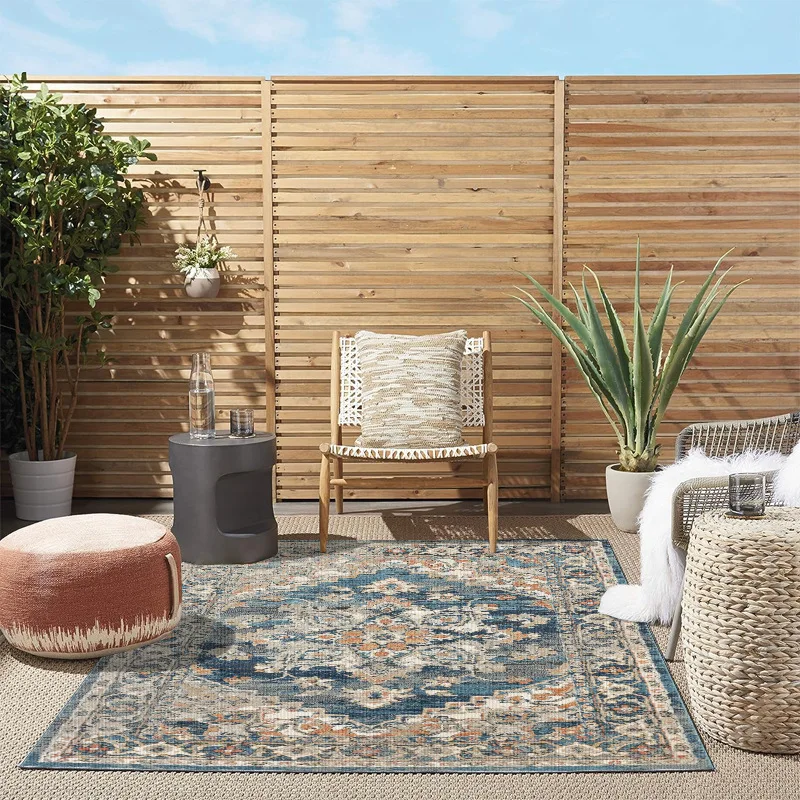 

Ковер VIKAMA в европейском стиле для гостиной — роскошный и высококачественный ковер для спальни — прикроватный ковер в ретро-персидском стиле