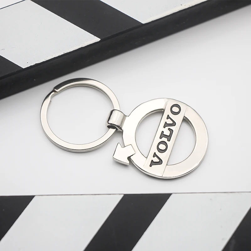 3D Metal Rope Car Badge Key Chain Decorative Keychain Ring For Volvo Xc60 Xc90 V40 V60 S60 V50 V90 S80 C40 XC40 V70 XC70 C30 S90