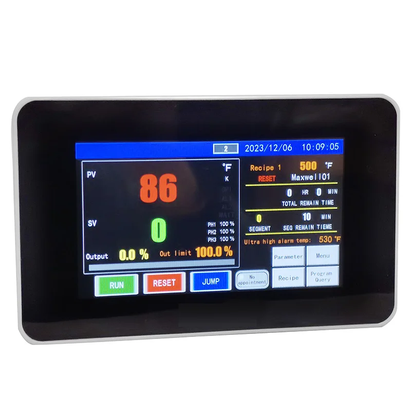 ramp soak wifi pid kiln temperature controller with 3 SSR output 2 alarms