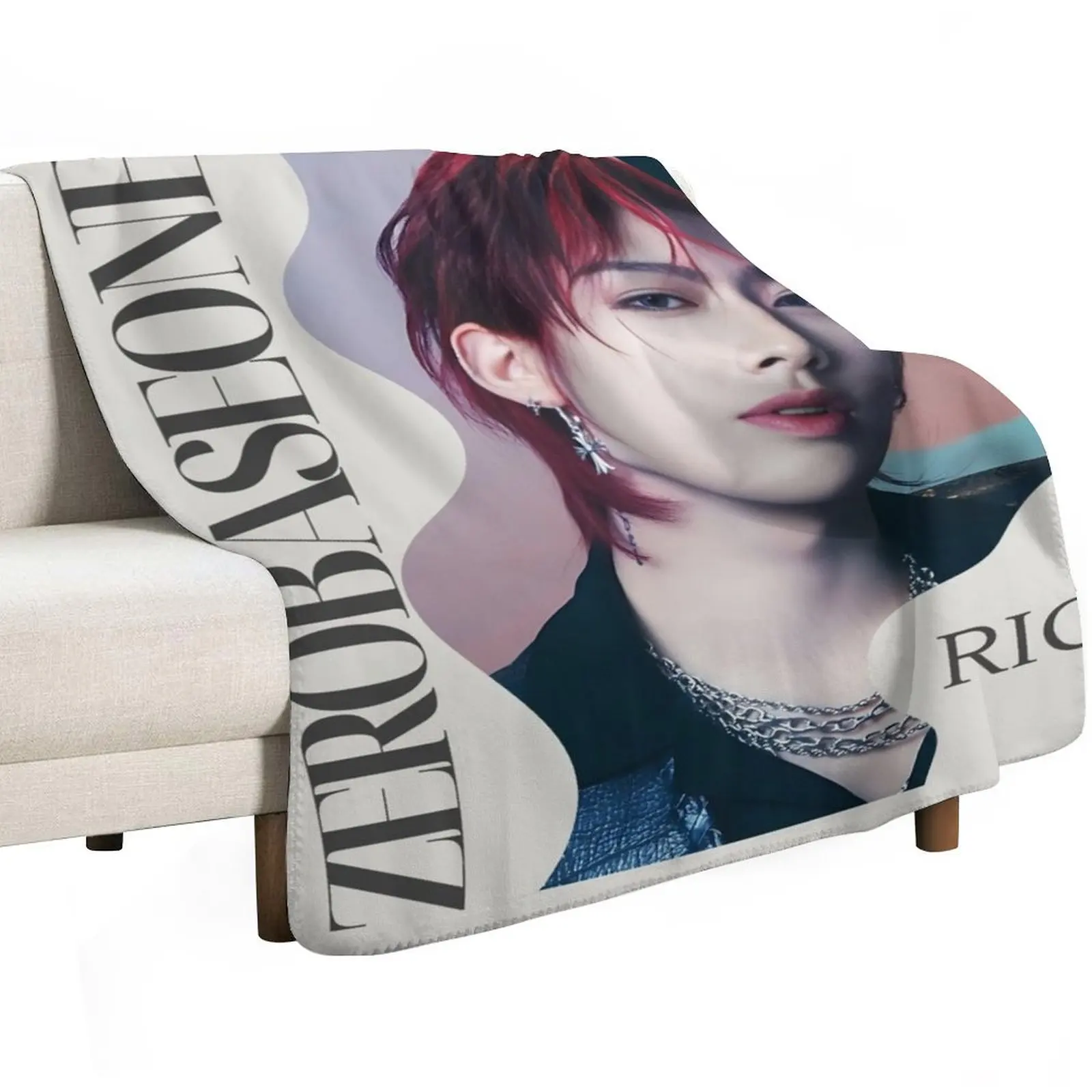 RICKY zerobaseone (ZB1) Throw Blanket Men's Soft Warm Throw Blanket for Couch
