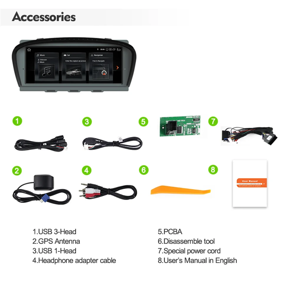 2G RAM+32G ROM Android Car multimedia player for BMW 3 5 Series E90 E60 E61 E63 E64 CCC System 2005-2008