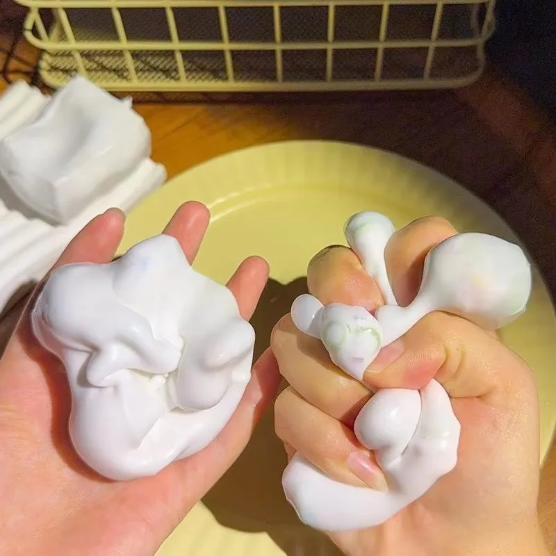 Cute Food Squishy Toy Slow Rebound Stress Relief Squeeze Toy Peanut Strawberry Pudding Butter Decompression Toy image 5