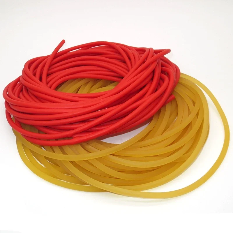 20M Solid Round Rubber Band Diameter 4mm Elastic Fishing Rope High Elastic Durable Latex Rubber Band Fishing Release Rope Gifts