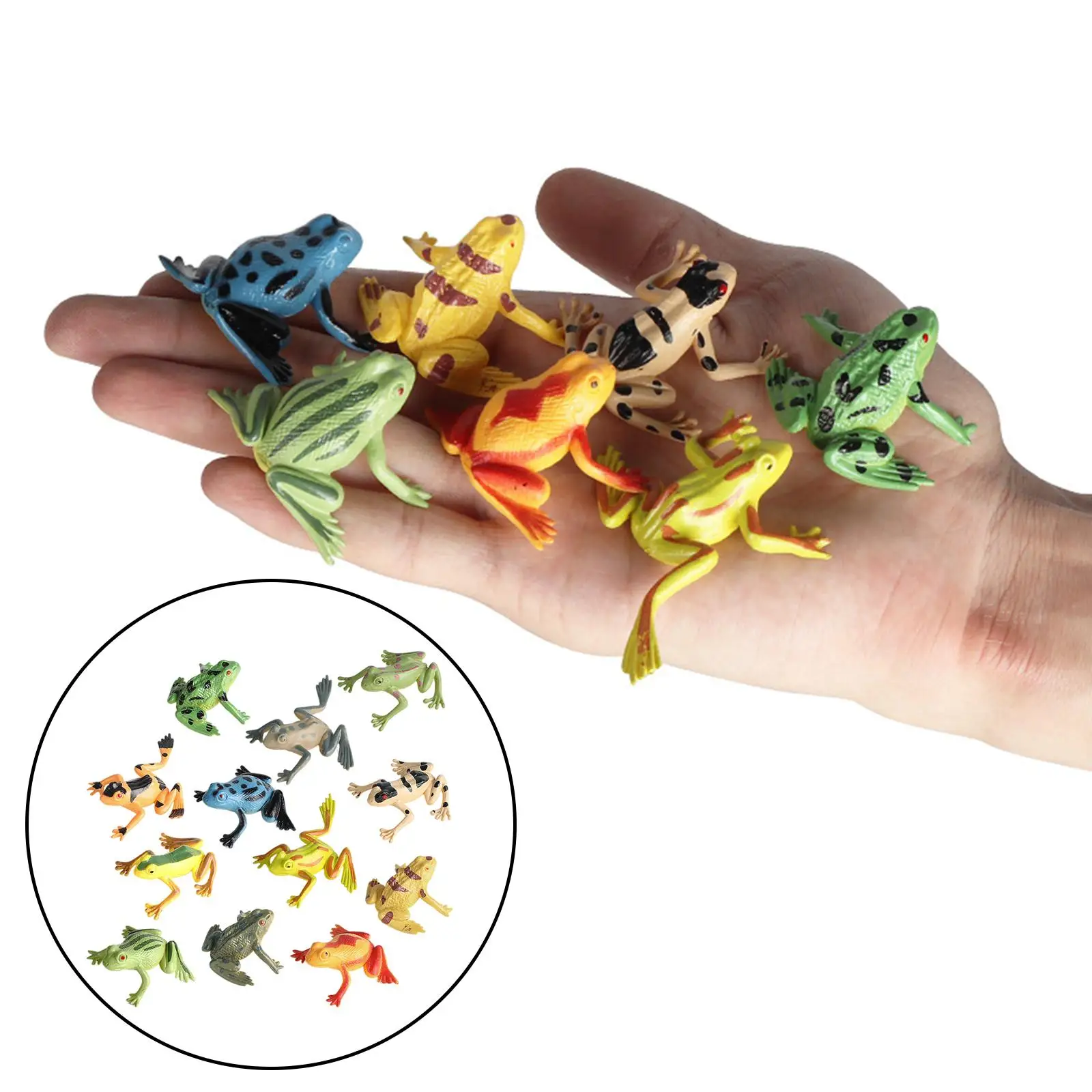 4x simpatici modelli di animali biologia scienza giocattoli figurine di animali per bambini piccoli