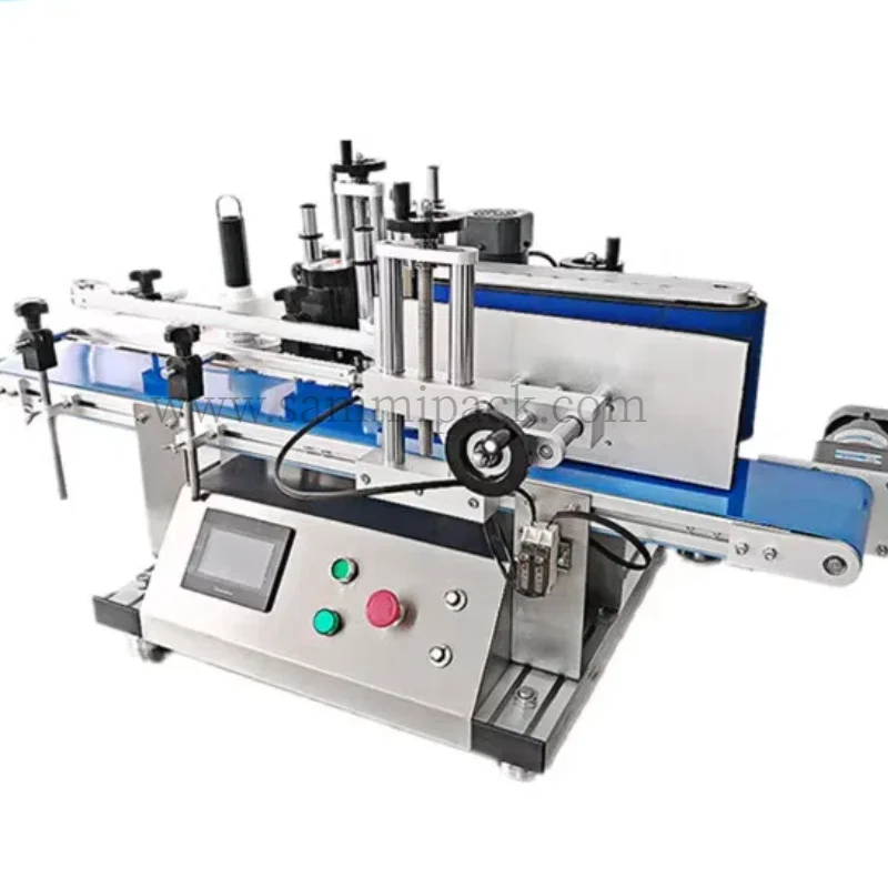 New Style Round Bottle Labeling Machine, Automatic Label Equipment Manual Sticker Label Machine for Plastic Glass Bottle