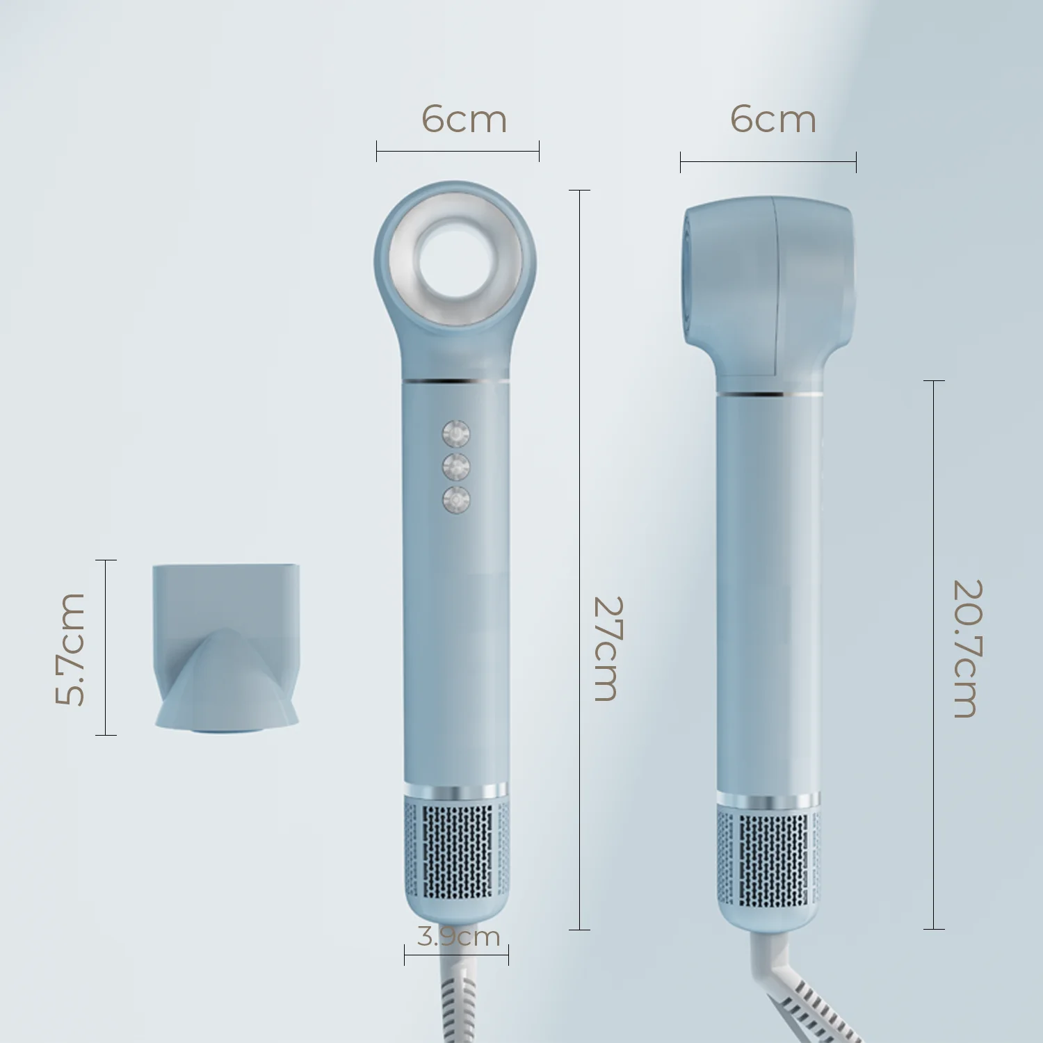 Fashionable High Speed Hair Dryer Fast Hair Drying with BLDC Motor