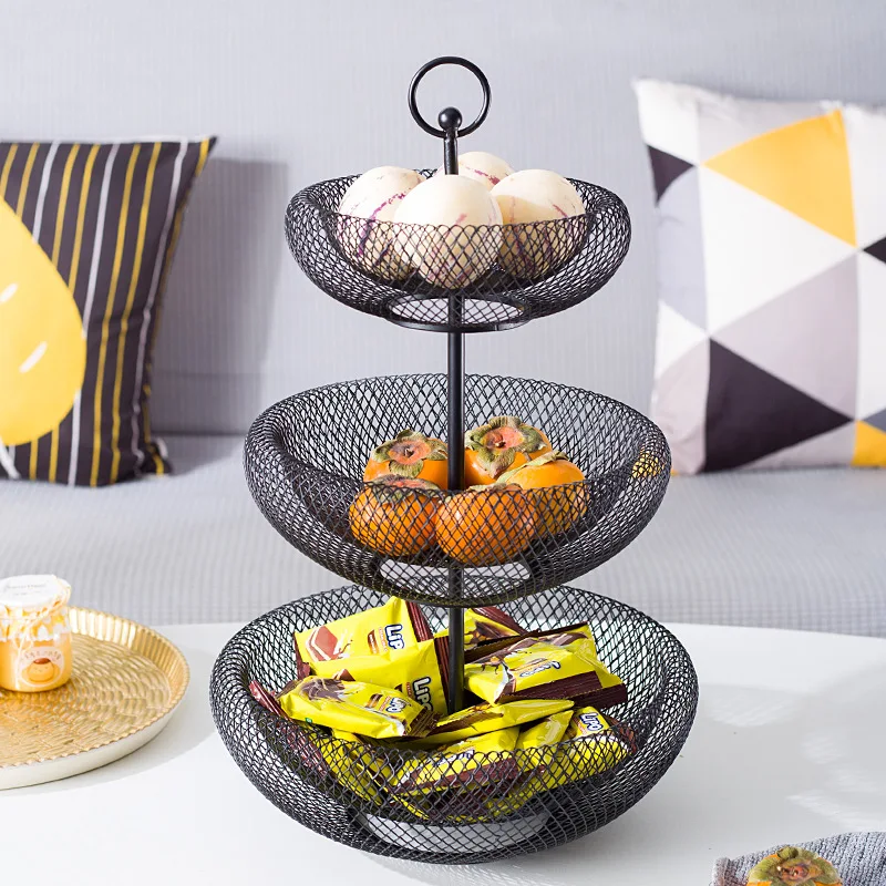 

Скандинавские тарелки с фруктами, журнальный столик для гостиной, многослойная корзина с фруктами, креативные тарелки для закусок для столовой, украшение для домашнего хранения