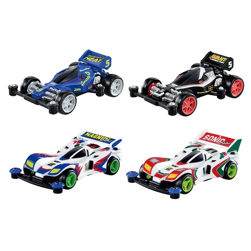 Tomica Premium Unlimited Mini 4WD Avante Jr. Black Special Bakuso Kyodai Let`s & Go!! Magnum Saber Kids Xmas Gift Toys for Boys