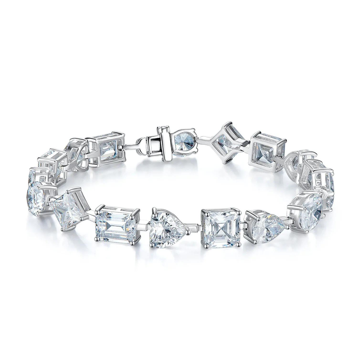 

2024 New S925 Pure Silver Bracelet Full Diamond Alien Bracelet Fashionable and Elegant Instagram Celebrity Hot Selling