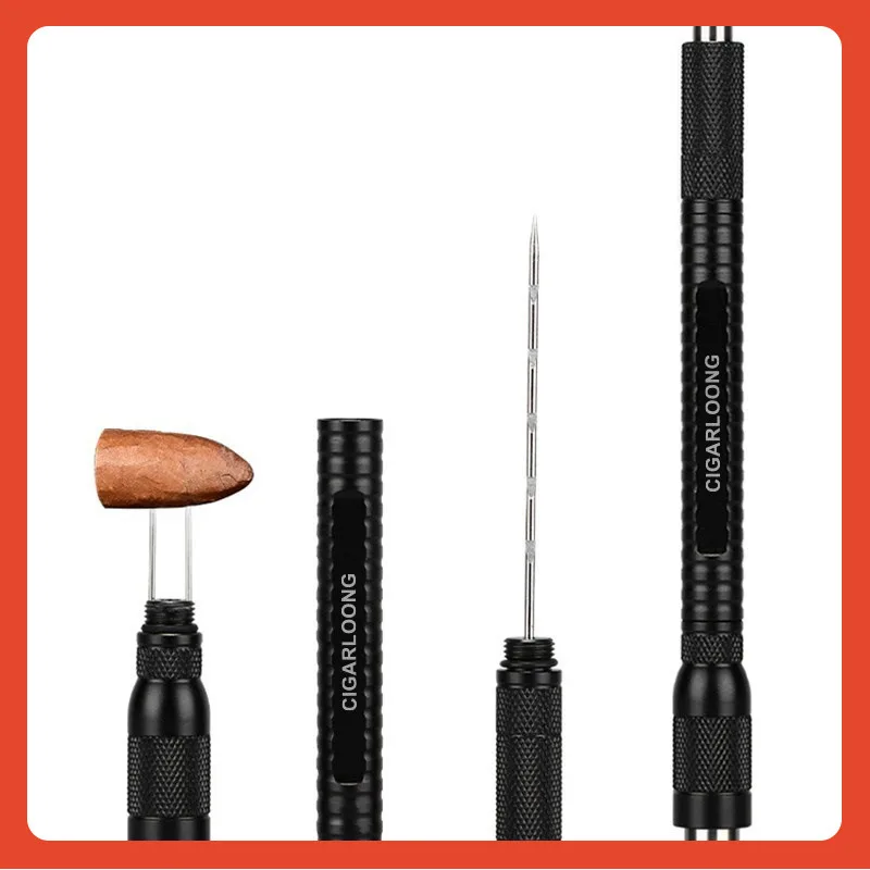 

Подарочный набор аксессуаров для сигар — комбинированный дырокол и резак с двумя наконечниками (добный для путешествий)