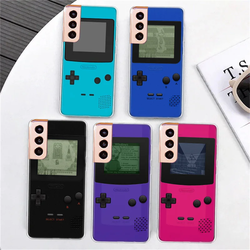 Game Console Phone Case For Samsung S21 S23 FE S20 Plus Galaxy S24 S22 Ultra Capa S10 S10E S9 S8 S7 Edge Cover TPU Fundas Soft P