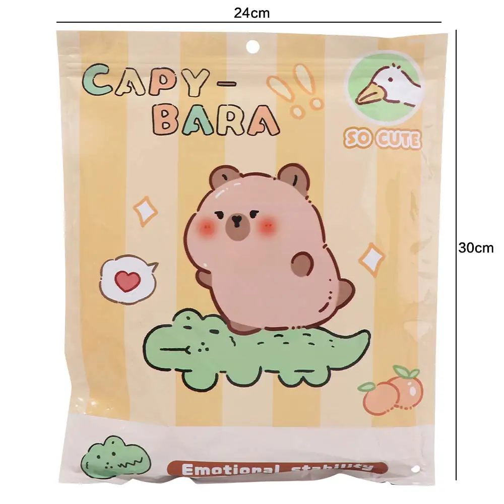 Set Alat Tulis Capybara Multifungsi Stiker Pita Pengikat Penggaris Alat Tulis Kartun Hadiah Keberuntungan Buku Catatan Paket Hadiah Capybara Lucu