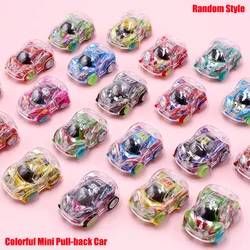 Mini Transparent Camouflage Colorful Pull Back Car Random Children's Car Model Toys For Children Gift