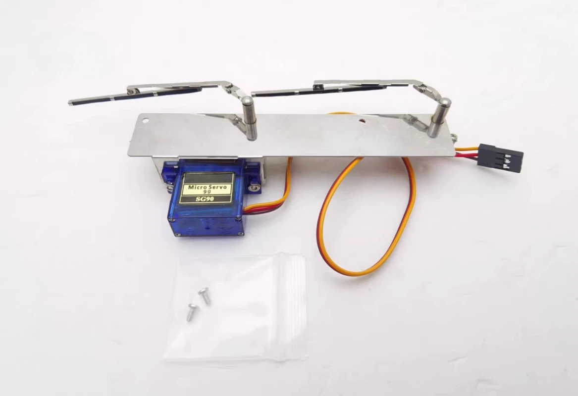 Limpiaparabrisas de acero inoxidable, accesorios decorativos para cabina de pilotaje para camión Tamiya RC 1/14, remolque volquete Scania 770S 56368, piezas de mejora DIY