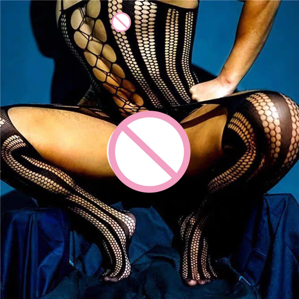 Sissy Sex Shop Crotchless Men Bodystocking One-piece Male Lingerie Adult Toy Perspective Babydoll Bodysuit Gay Erotic Underwear