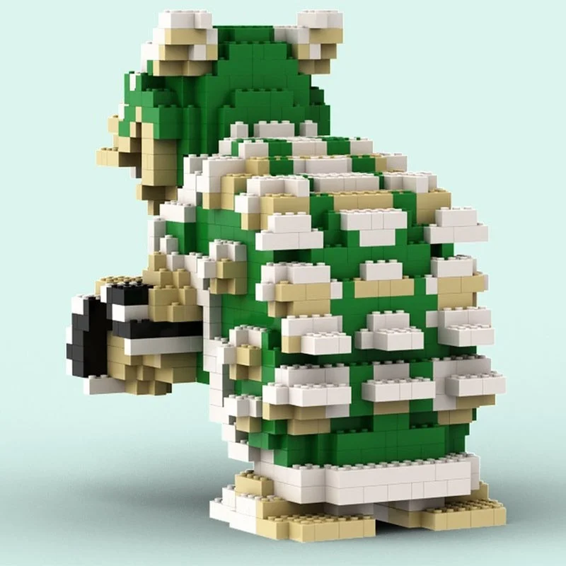 1615 قطعة MOC ماريوسيد و العربة المنحوتة نموذج اللبنات لتقوم بها بنفسك فكرة الإبداعية هدية الكريسماس لعبة أطفال عيد ميلاد