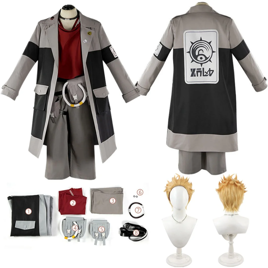 

Anime GACHIAKUTA Enjin Cosplay Costume Wig Full Set