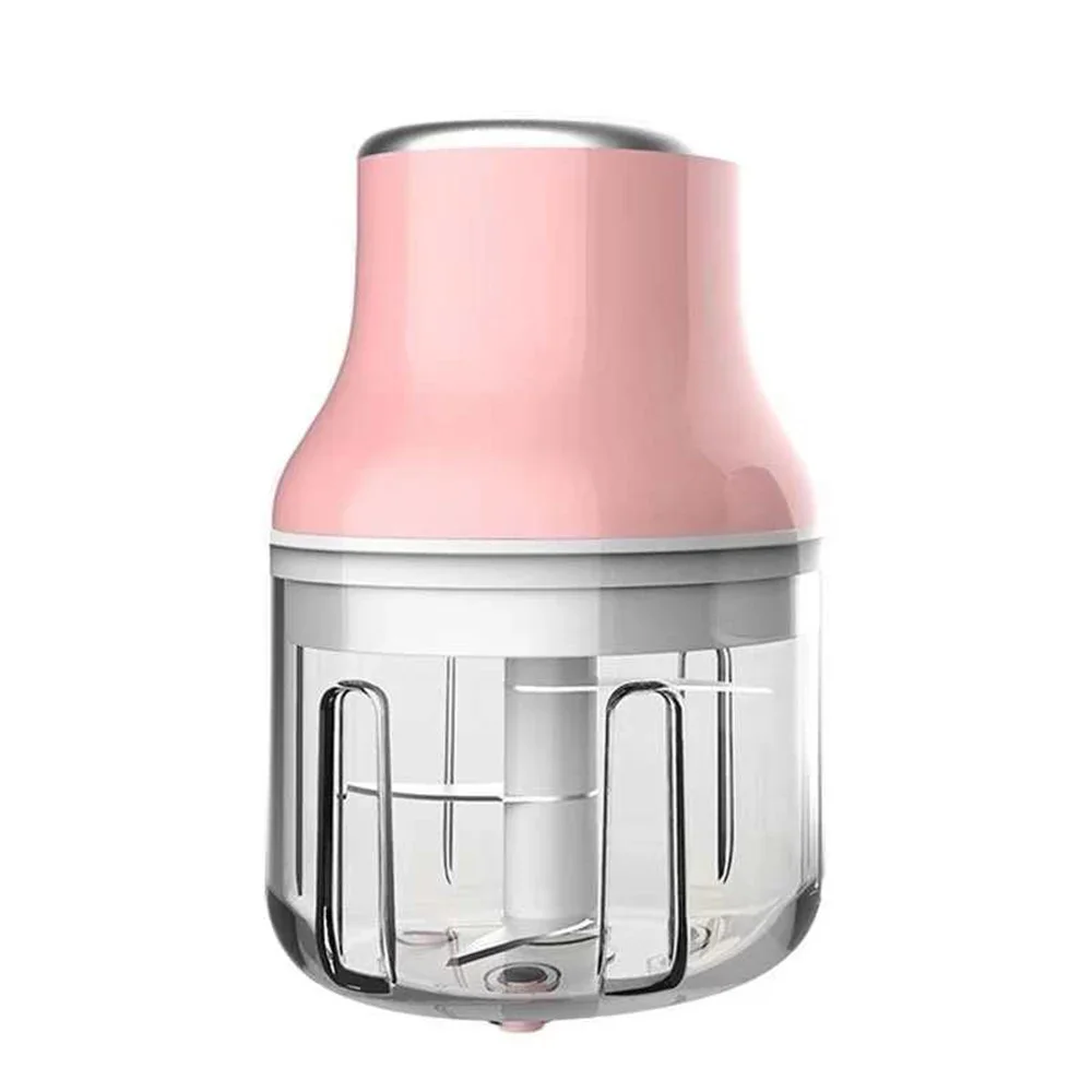 250ml USB Charging Electric Mini Food Garlic Vegetable Chopper Grinder Press Masher Nut Meat Fruit Onion Crusher