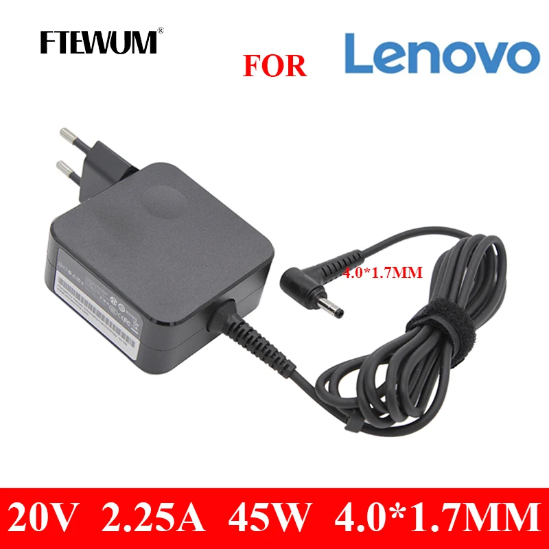 

20V 2.25A 45W 4.0*1.7MM notebook Charger For Lenovo yoga 310 510 520 710 miix Air 12 13 Ideapad 100 320 110 ADL45WCC laptop B50