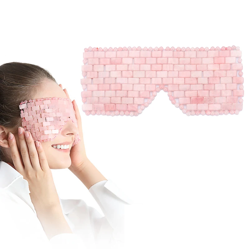 

Маска для глаз изумрудного камня, натуральный кварц, маска для глаз, массажная терапия, тени для сна, крутая маска, инструмент для ухода за кожей, портативный уход за глазами