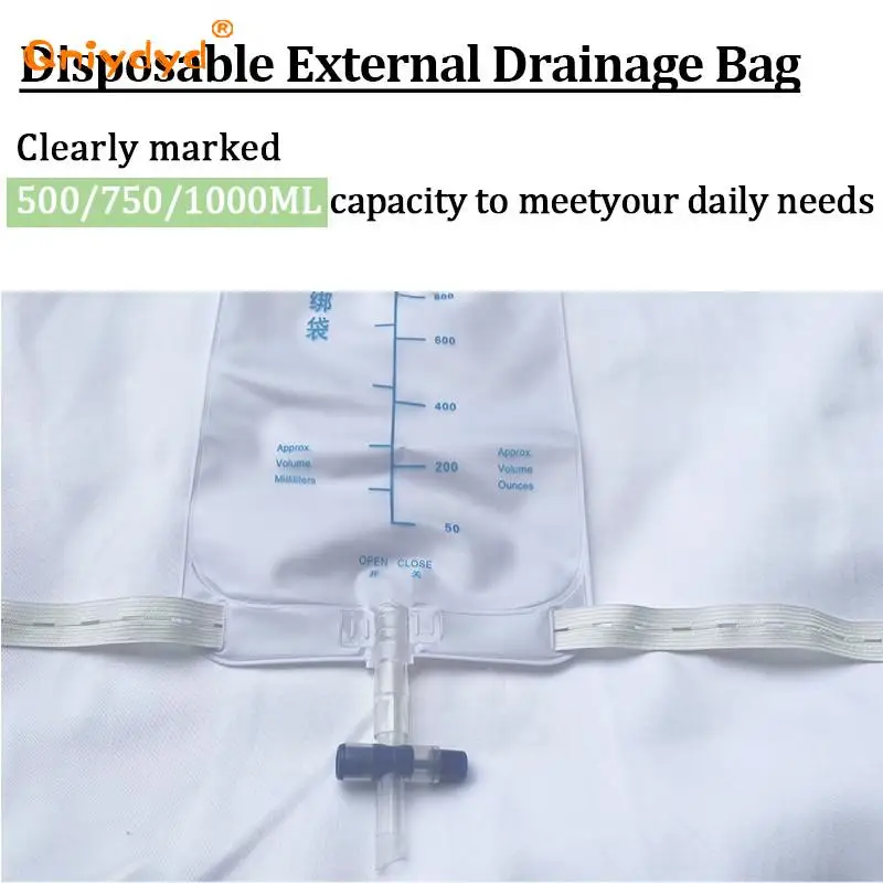 500Ml/750Ml/1000Ml Drainage Bag Urine Collection Urination Bag Thickened Catheter Leg Bag Storage Bag with Tube Drainage Bag