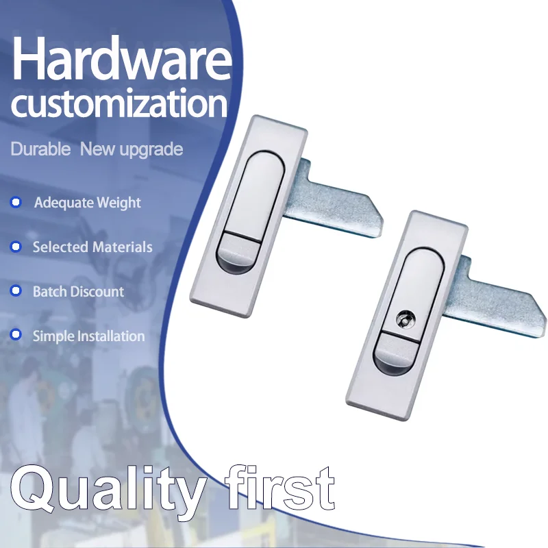

Flat Lock Zinc Alloy Is Used For Electrical And Distribution Box Doors In Industrial Equipment Cabinets