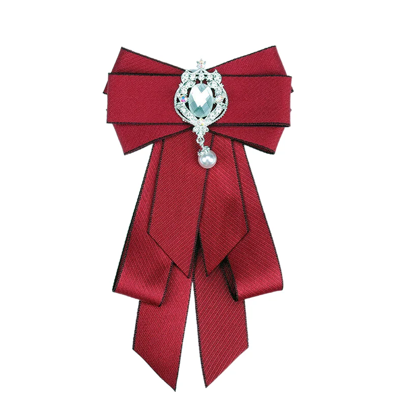 Heiße Schule Mädchen Junge Elegante Klassische Retro Große Fliege Krawatte Strass Corsage Bowtie Krawatte Geschenke für Frauen Formale Krawatten – Detail 9