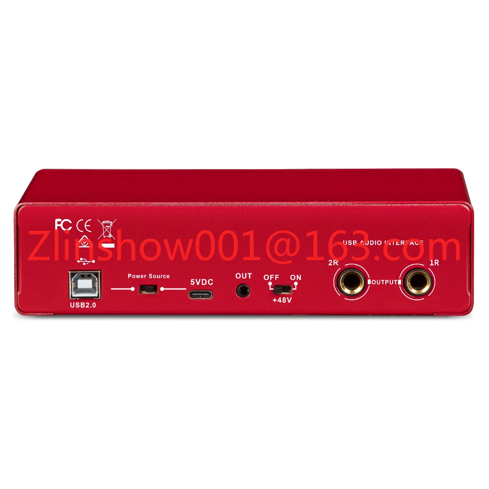 MD22 New Professional 2Channels 24Bit 192Hkz Audio Interface and USB Sound Card for Live Recording