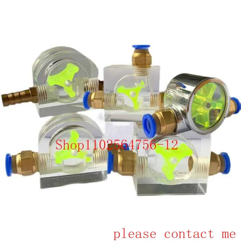 

6/8/10/12/16mm Cooling IndicatorConnector Engraving Machine Flow Meter Water Cooling Monitor Spindle