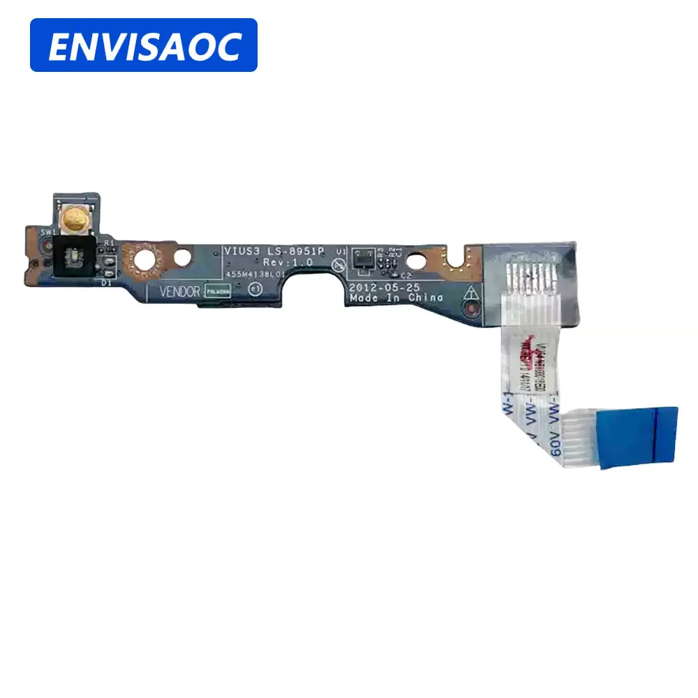 For Lenovo IdeaPad S300 S310 S400 S405 S410 S415 S40-70 M30-70 Laptop Switch Power Button Board with Cable Repairing LS-8951P