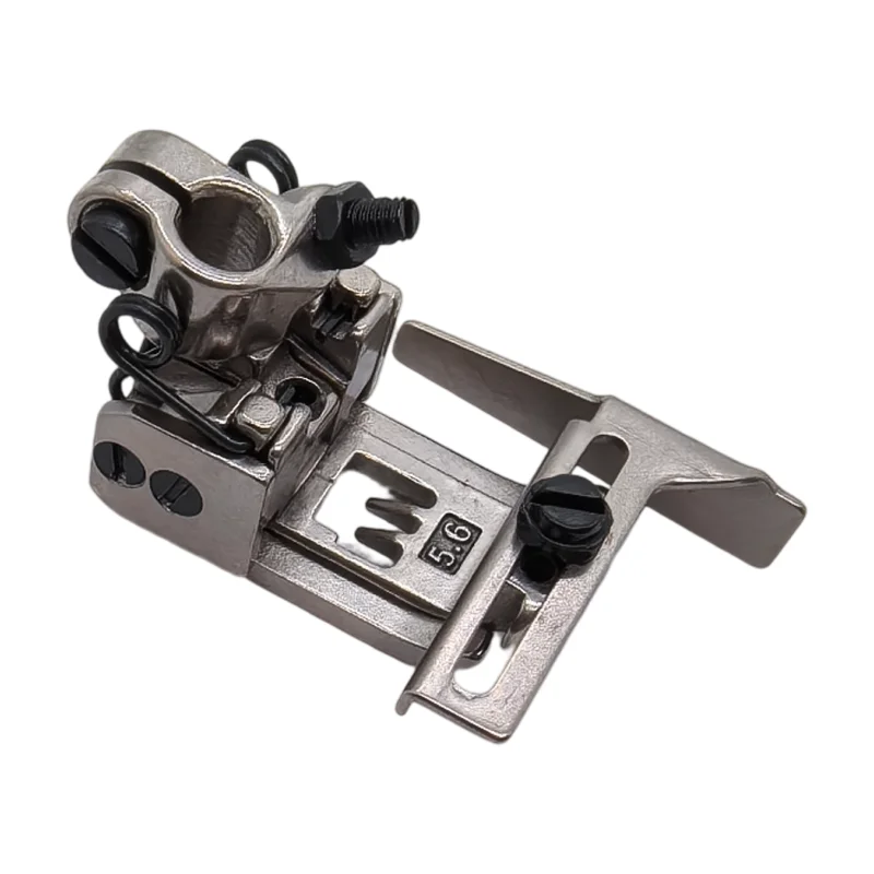 New Model Three-Needle Five-Thread Adjustable Right-Side Hemming Presser Foot for Overlock Sewing Machine, Double-Layer Rolled Hem Presser Foot, 5.6 Stitch Spacing