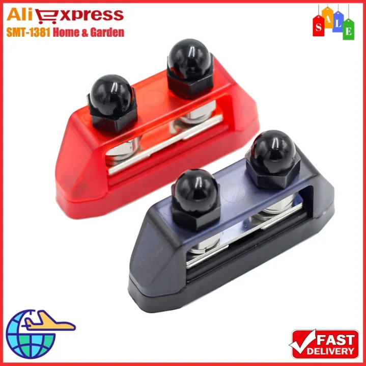 1pc Power Terminal Premium 12V Busbar Terminal M10 Battery Power Terminal 200A Distribution Block Power Tools Replacement Parts