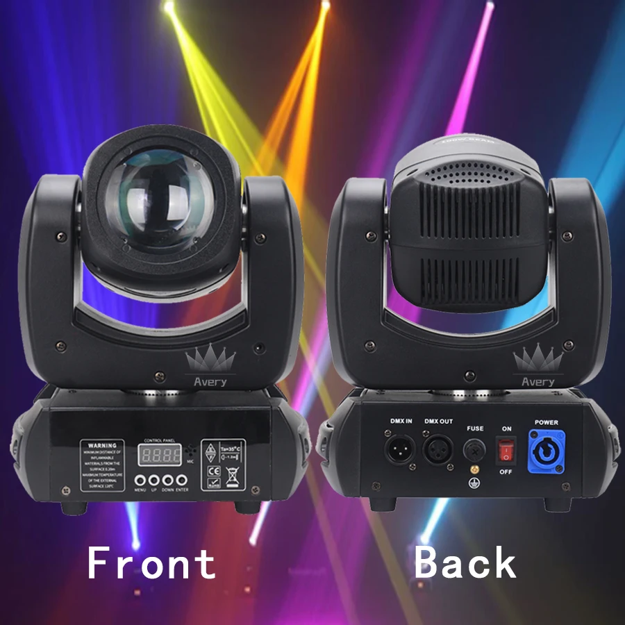 Imagem -02 - Led Moving Head Light com Dmx Control Feixe 2r Spot Lyre Stage Padrão Light Prisma de Rotação 1x 100w Super Nenhum Imposto