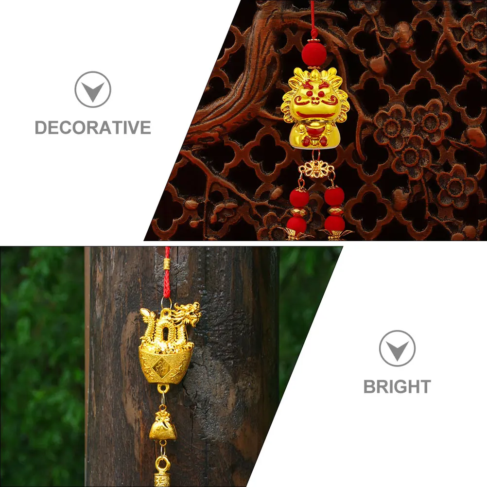 

10 Pcs Gold-plated Dragon Hanger Pendant Charm Hanging Charms Necklace Plastic Style Pendants Keychain Vintage Miss Delicate