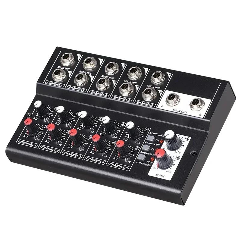 

Digital Audio Mixer Stereo MIX5210 10-Channel Mixing Console Mixe r for Recording DJ Network Live Broadcast Karaoke Mixers Audio