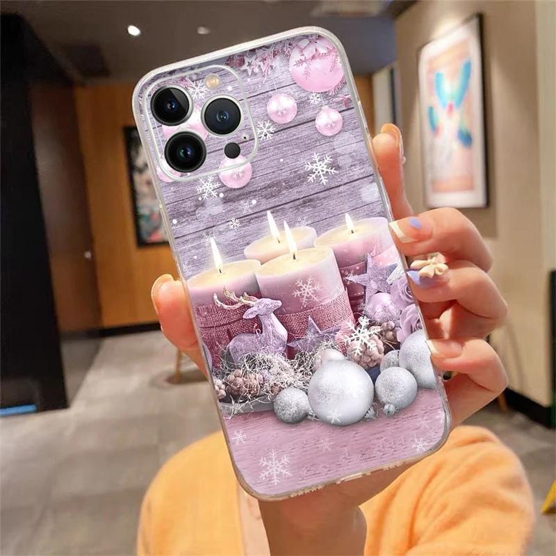 

Phone Case For iphone 17ProMax Air 16 15 14 13 Pro Max 15 16 Pro 15Plus Christmas Art