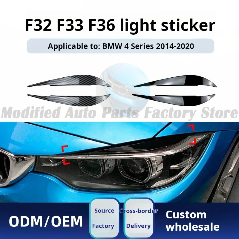 

Applicable To Bmw Bmw 4 Series F32 F33 F36 2014-20 Headlights Eyebrow Car Sticker Exterior Modification