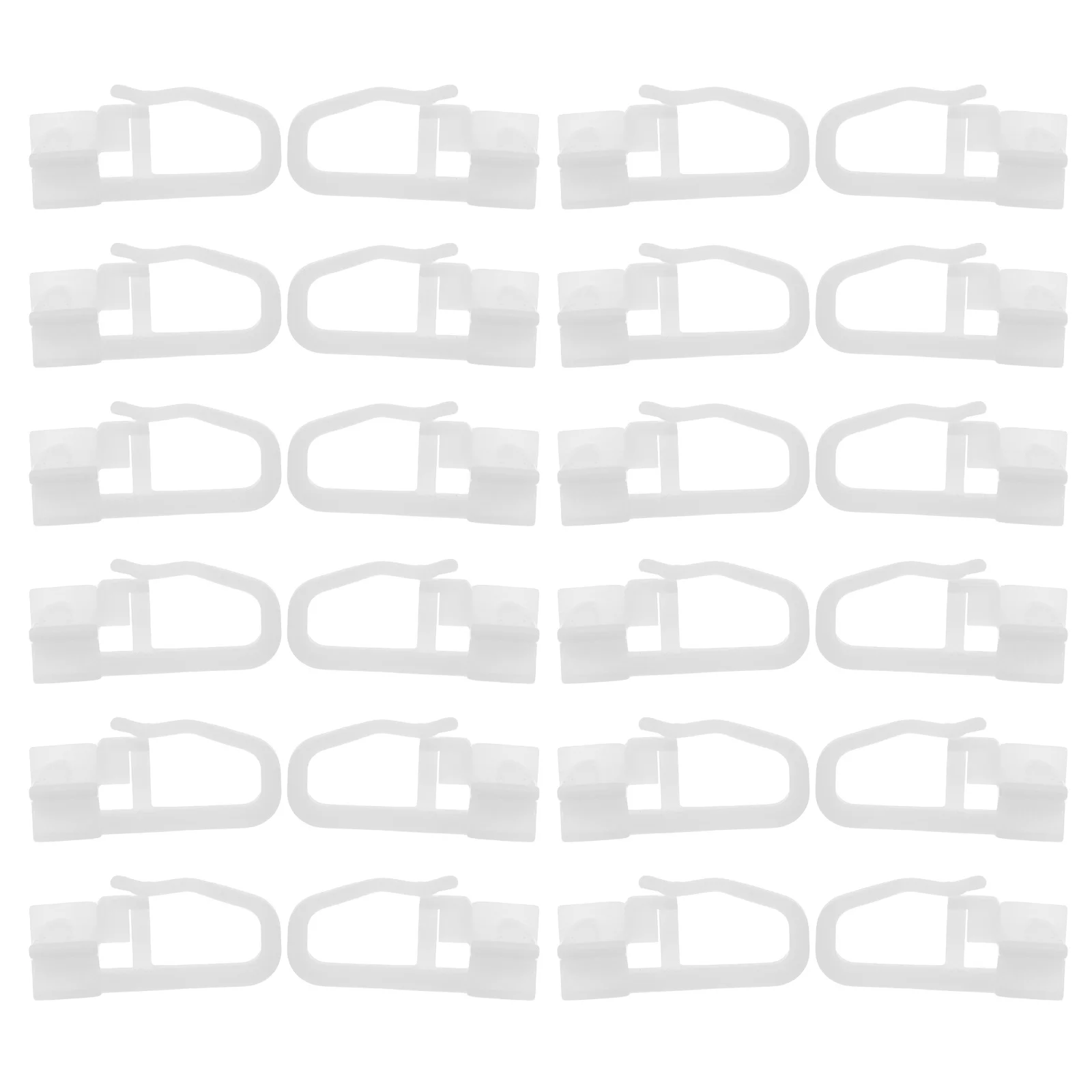 

50pcs Curtain Accessories Plastic Track Glider Hooks Silent Sliding Wheel Replacement For Bathroom Shower Window Vertical Blinds