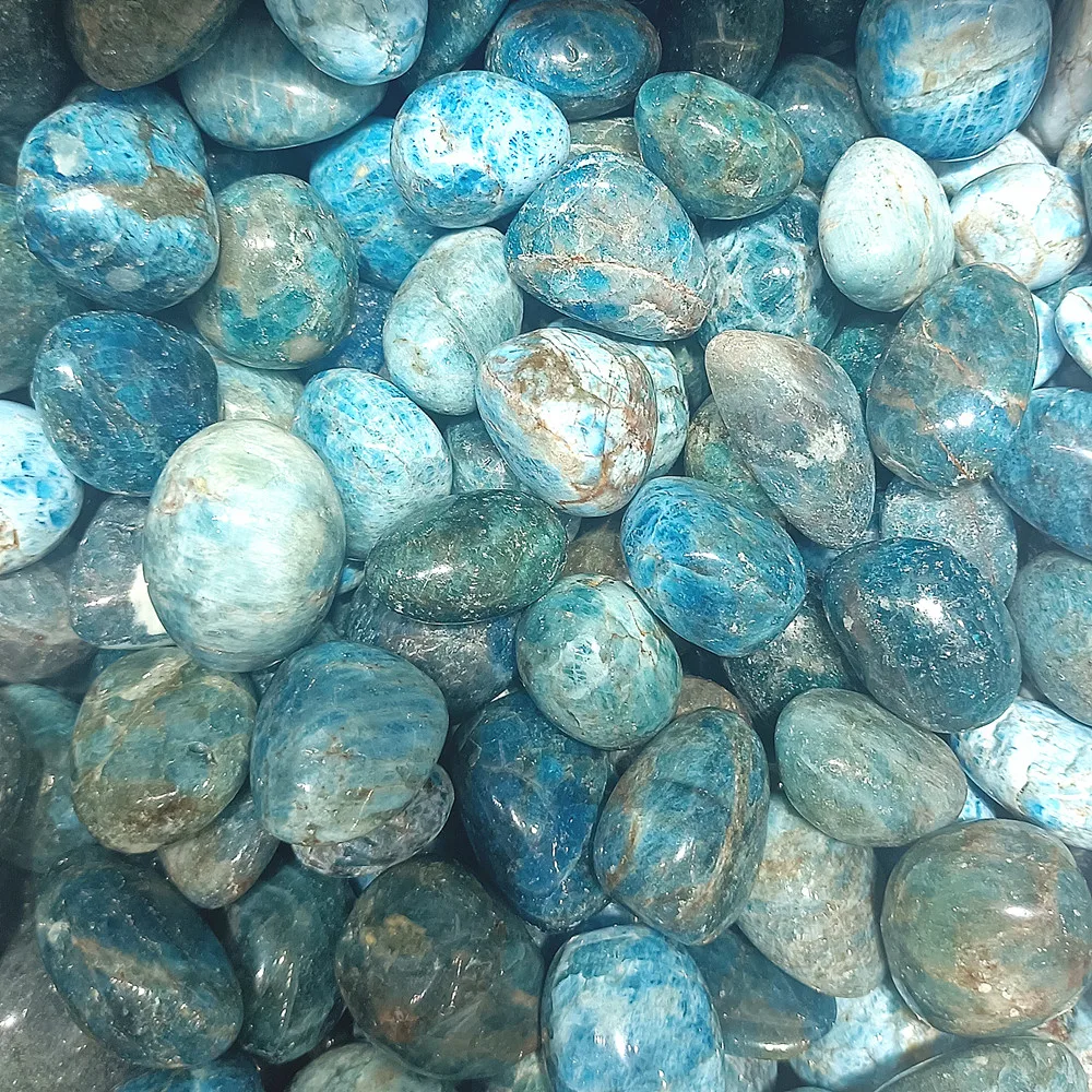 20--30mm Natural Blue phosphorescence Crystal Stone Treatment for Home Decoration