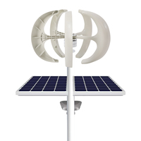 600 W Vertical Windmill,Vertical Wind Turbine Generator Energy 24V Lantern Nylon White Home Use Boat Solar Lighting