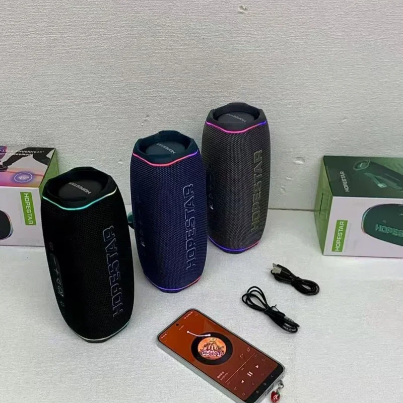 

HOPESTAR-P7PRO новый портативный Bluetooth-динамик с выходной мощностью 46 Вт, тяжелыми басами, специально для улицы, длительный срок службы батареи