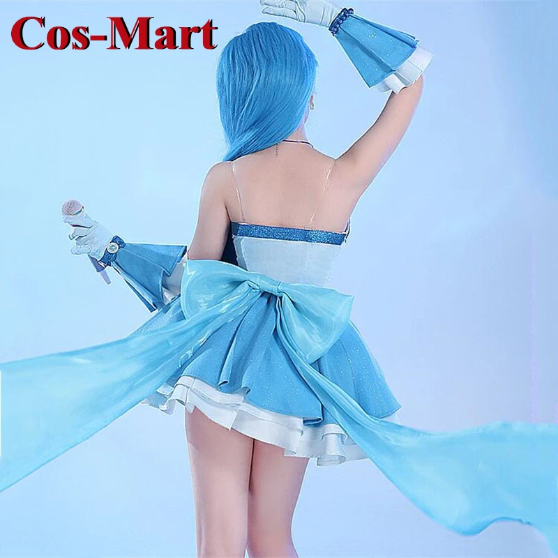 Cos-Mart Anime Mermaid Melody Pichi Pichi Pitch Hanon Hosho Cosplay Costume  Blue Sweet Dress Activity Party Role Play Clothing - AliExpress 200000532