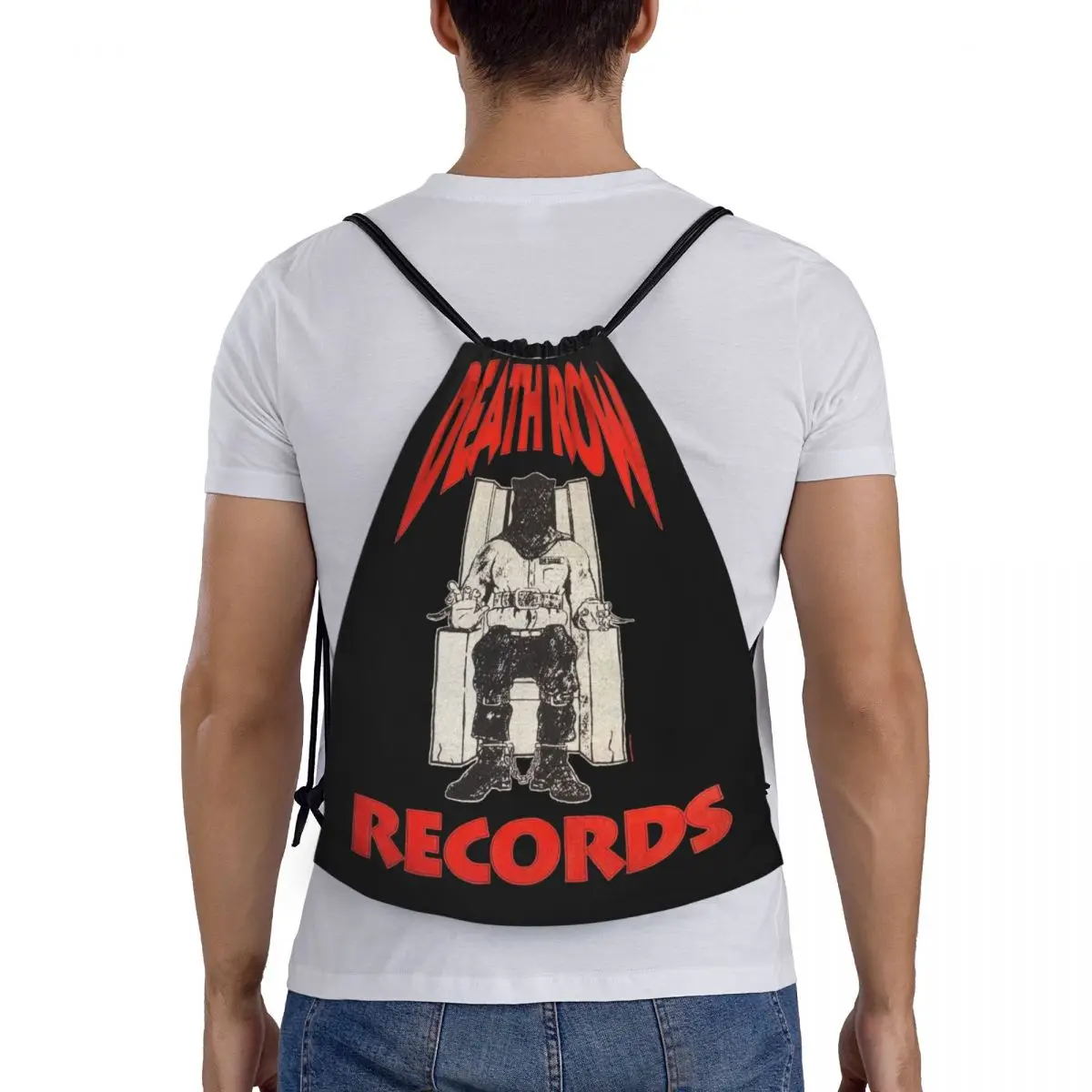 Sacos de cordão portáteis, Death Row Records comemora, saco de esportes multifunções, saco de livro para viajar