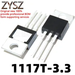 Chip regulador de voltaje lineal, LM1117T-3.3, 3,3 V, en línea TO-220, 1 unidad