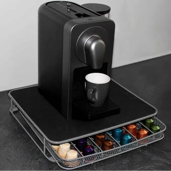 

Coffee Capsules Pod Holder Dolce Gusto/ Nespresso Storage Machine Base Knock Box Accessories ware