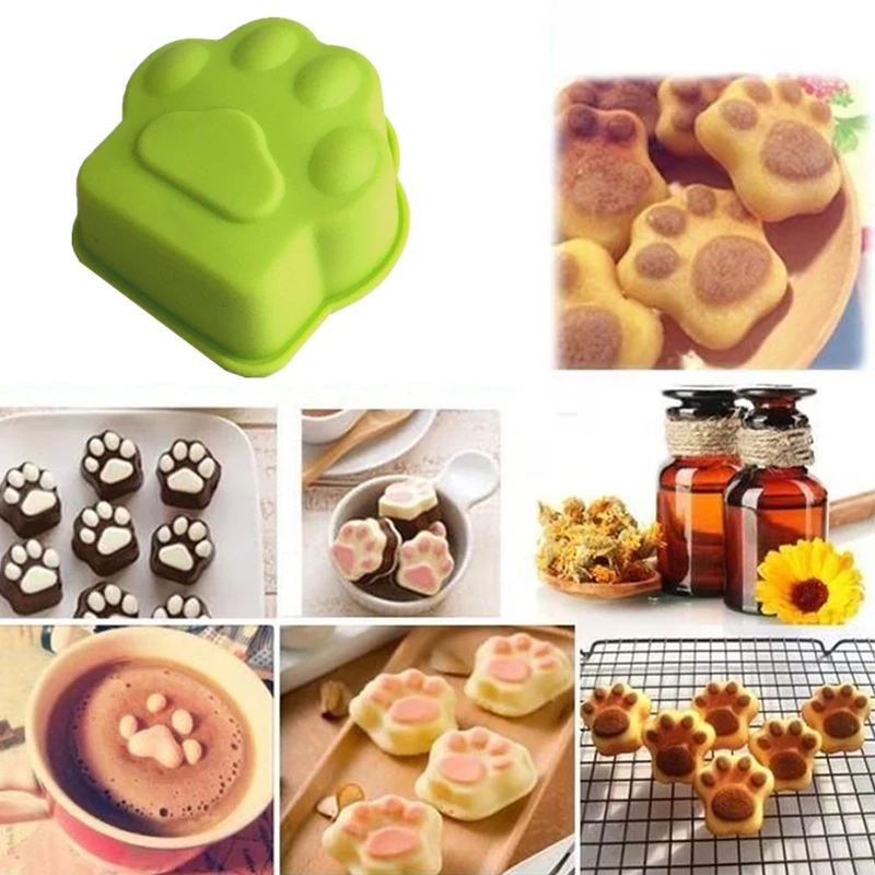 1 Stuk Kat Klauwen Siliconen Mal Muffin Liners Cupcake Bakvormen Keuken Gadgets Mal